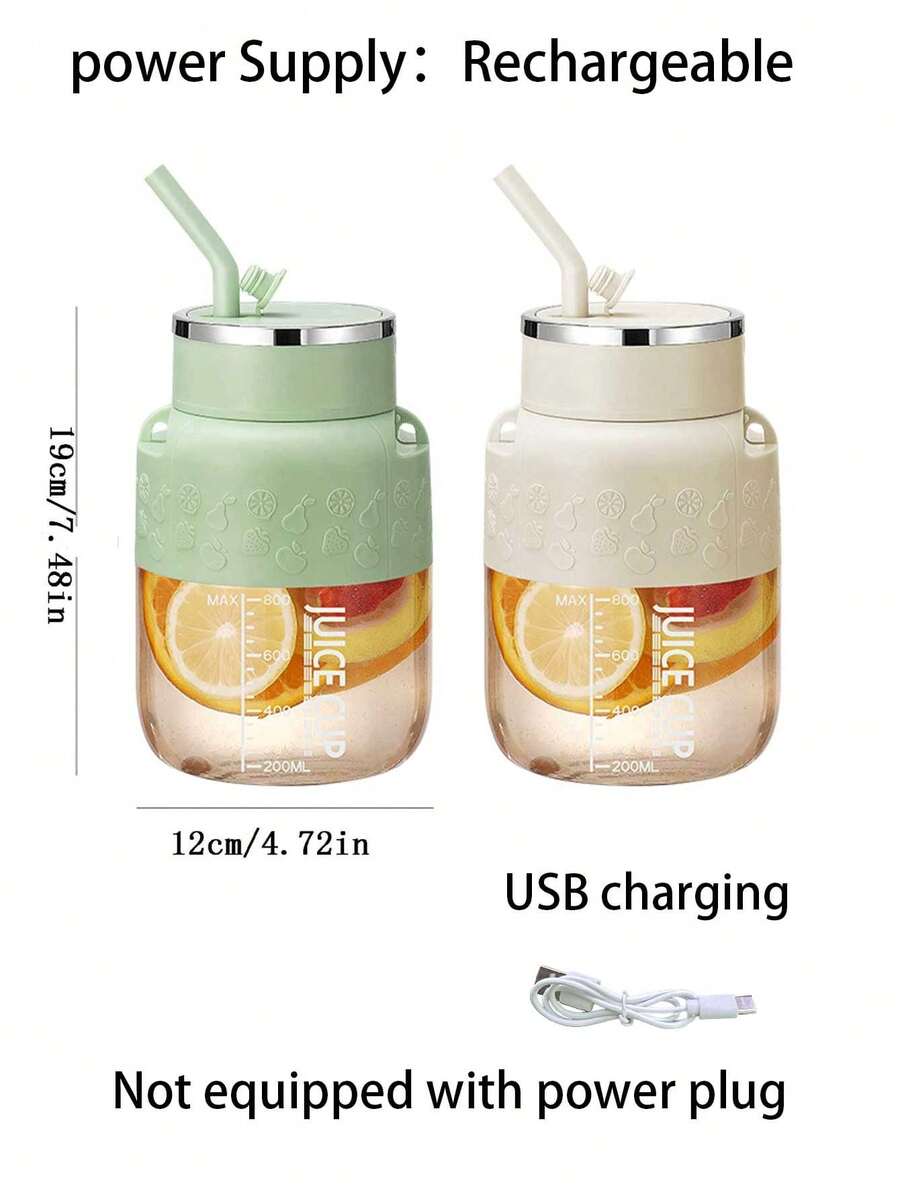 800ML Portable Juicer Blender, Multi-Function Home Fruit Juice Maker Cup