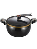 1pc Multi-Functional Soup Pot, Drum-Shaped Large Capacity Cooking Pot, Large Capacity Non-Stick Pot, Suitable For Cooking And Stewing, Applicable To Induction Cooker And Gas Stove, Multi-Functional Large Capacity Braising Pot For Home Use