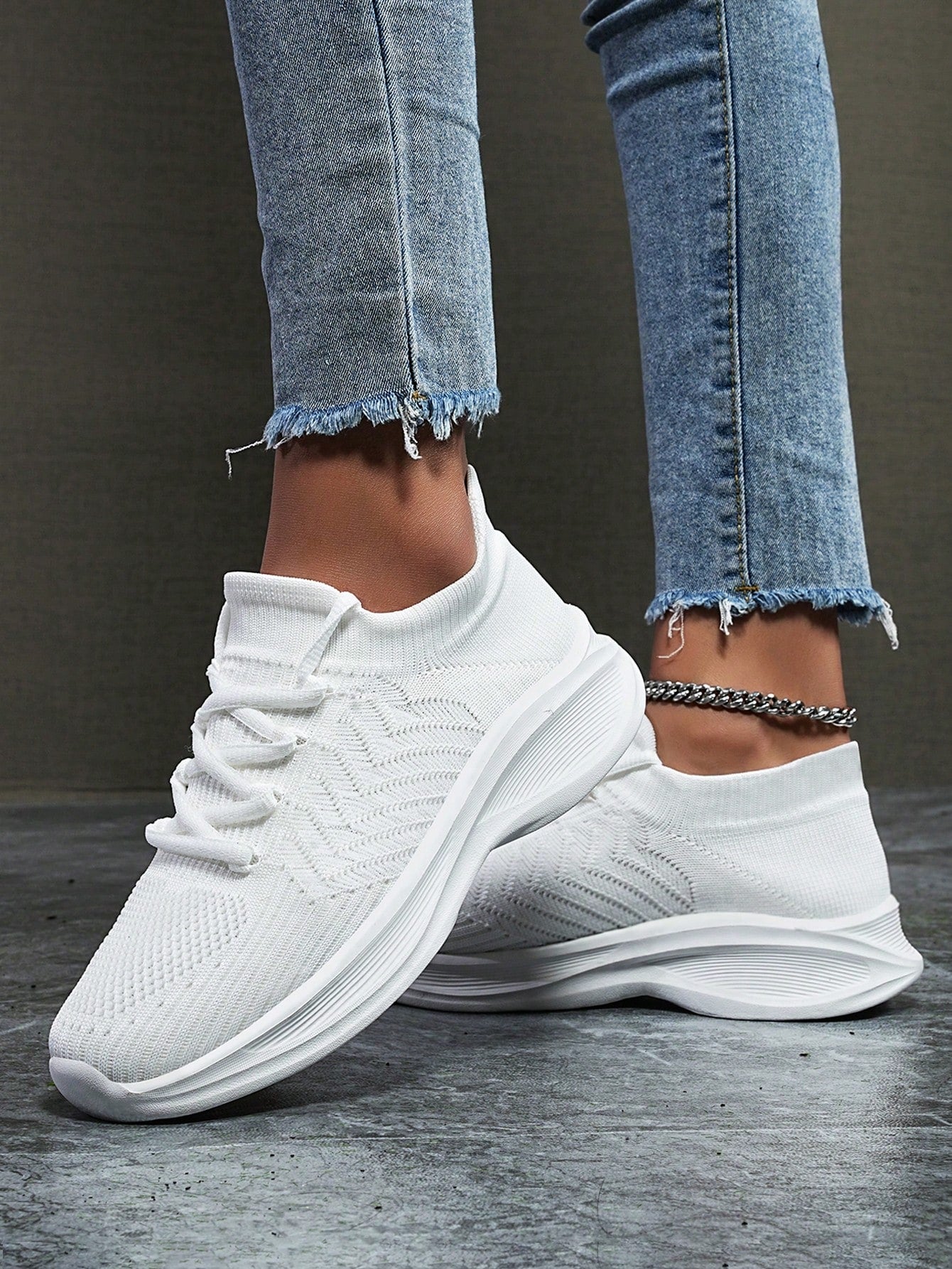 Women's Breathable Sock Sneakers – Lightweight Non-Slip Running Shoes