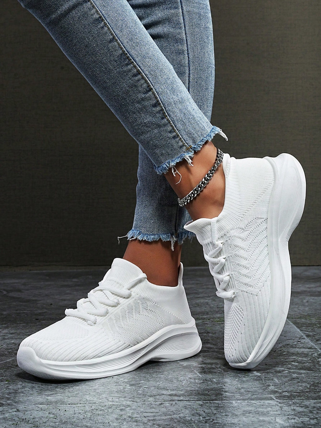 Women's Breathable Sock Sneakers – Lightweight Non-Slip Running Shoes