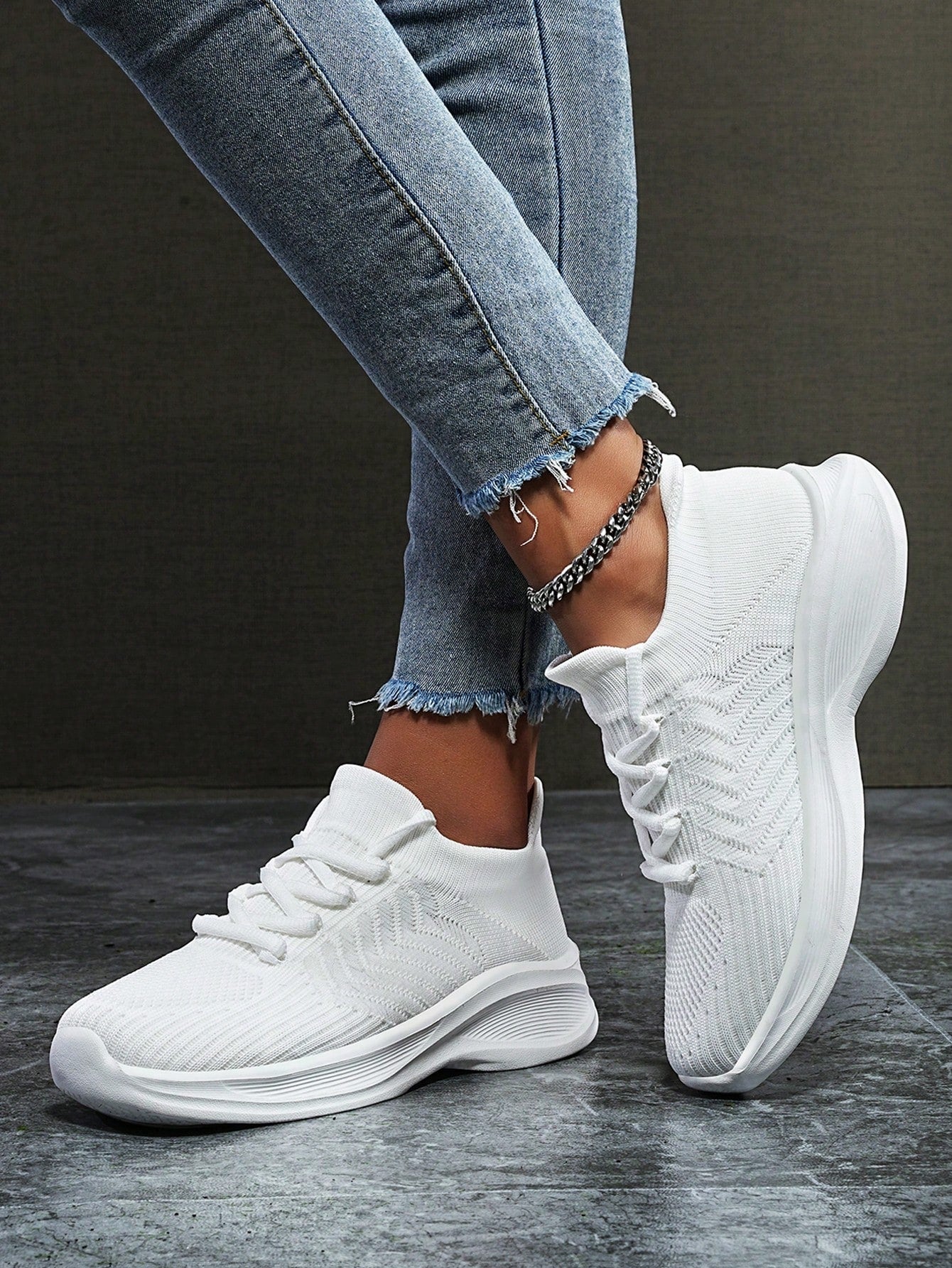 Women's Breathable Sock Sneakers – Lightweight Non-Slip Running Shoes
