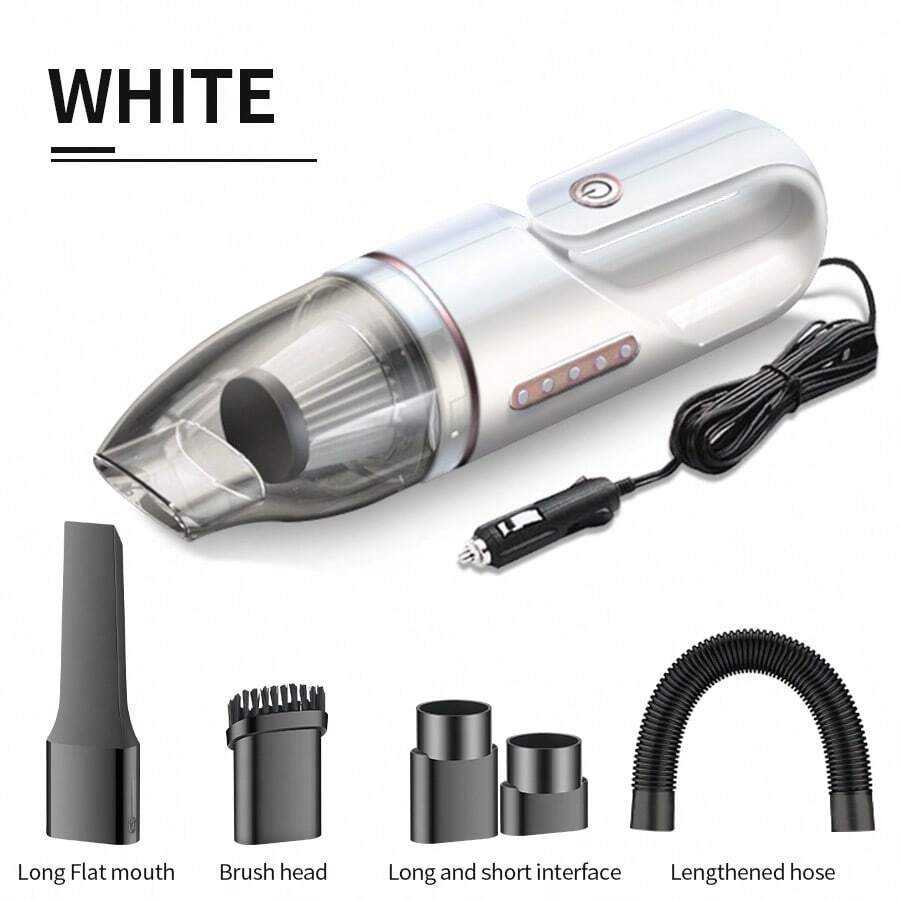 Mini Car Vacuum Cleaner - Powerful Suction, High Performance, Compact & Efficient, 12V Powered - Easily Clean Every Crevice And Groove Of Car Interior