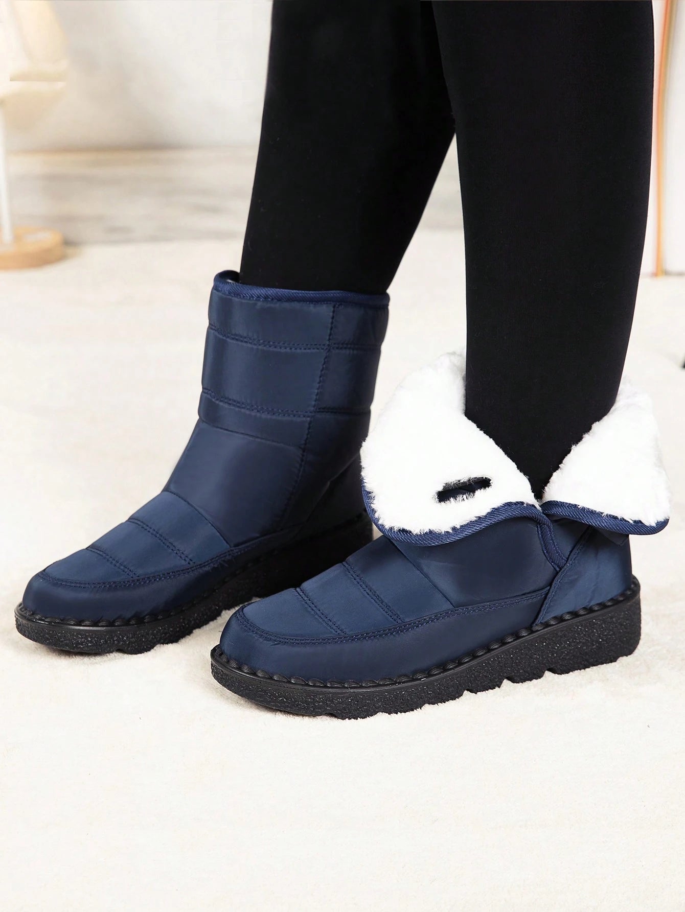 Women's Warm Mid-Calf Snow Boots – Anti-Slip Winter Outdoor Boots