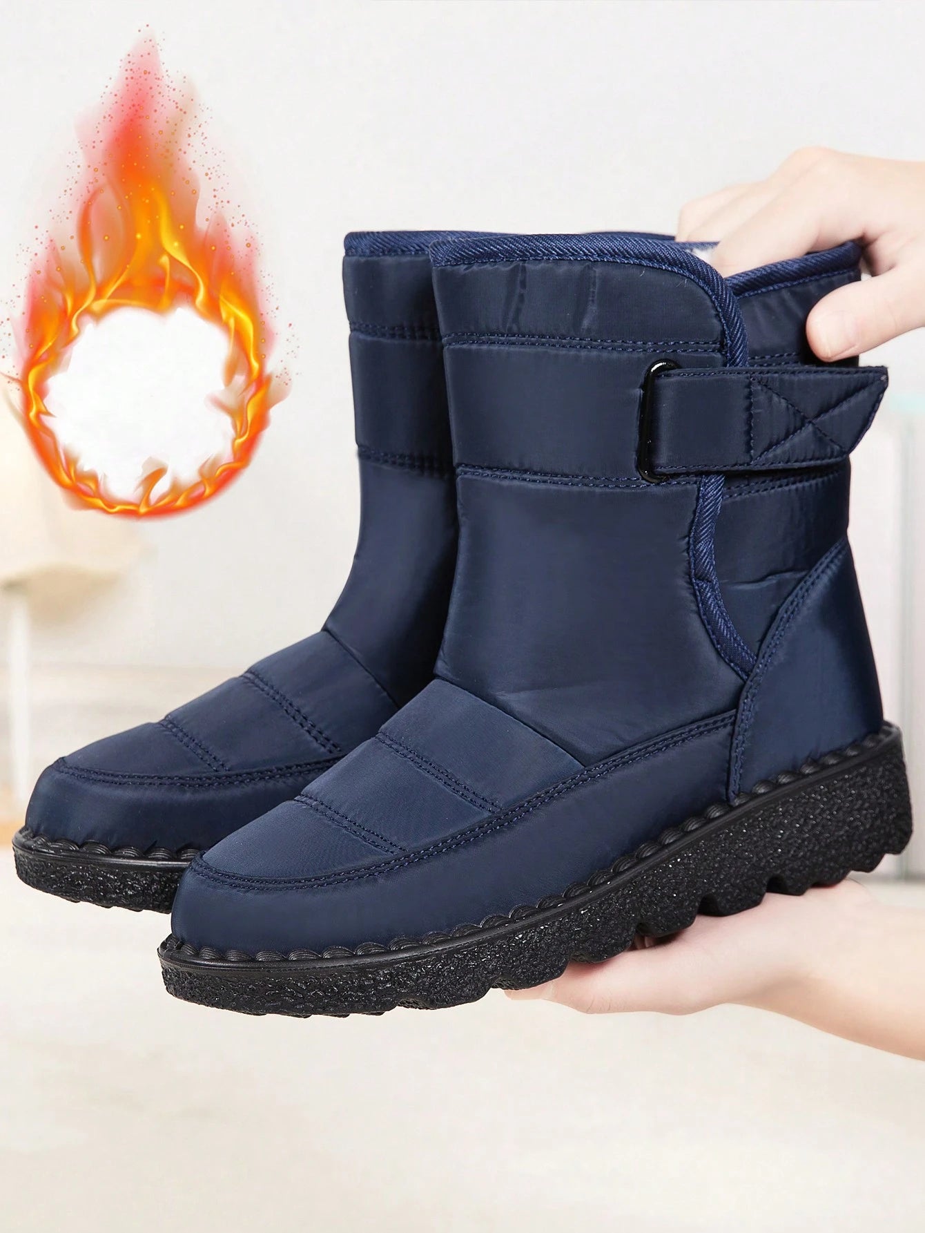 Women's Warm Mid-Calf Snow Boots – Anti-Slip Winter Outdoor Boots