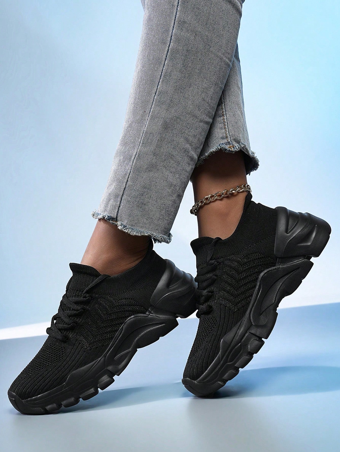 Women's Breathable Sock Sneakers – Lightweight Non-Slip Running Shoes