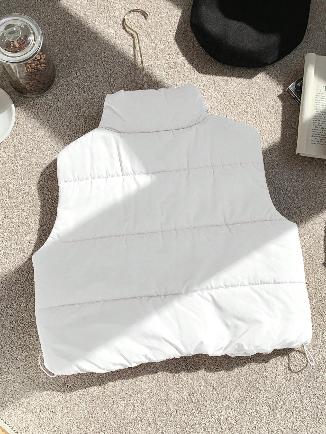 Women's Reversible Puffer Vest – Casual Zip-Up Sleeveless Winter Jacket