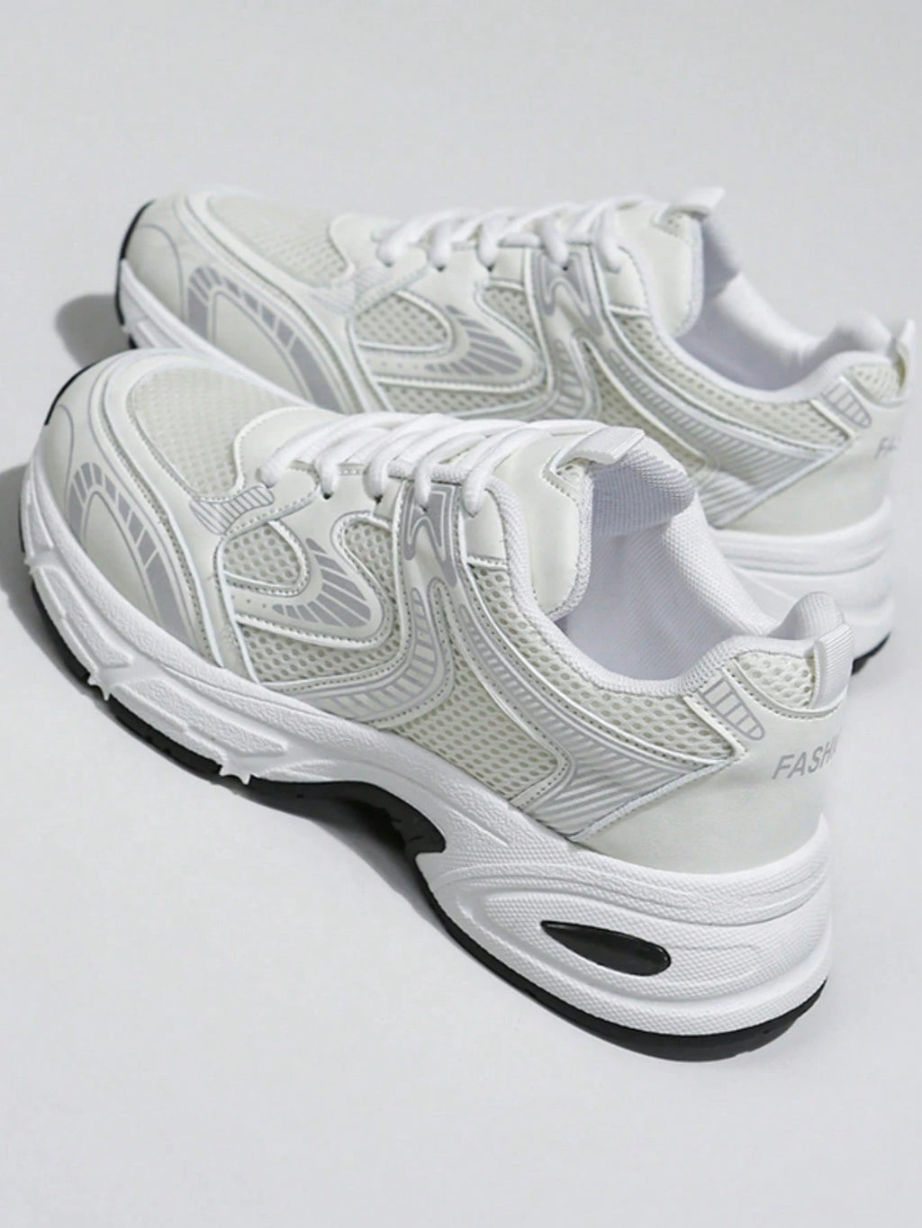 Women's Chunky Sneakers – Breathable Lace-Up Casual Walking Shoes