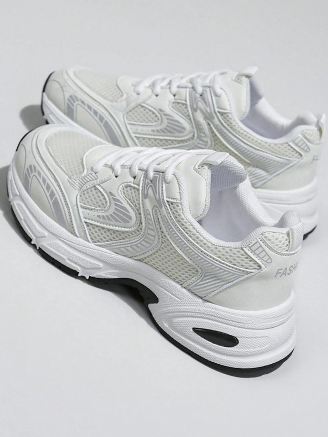 Women's Chunky Sneakers – Breathable Lace-Up Casual Walking Shoes