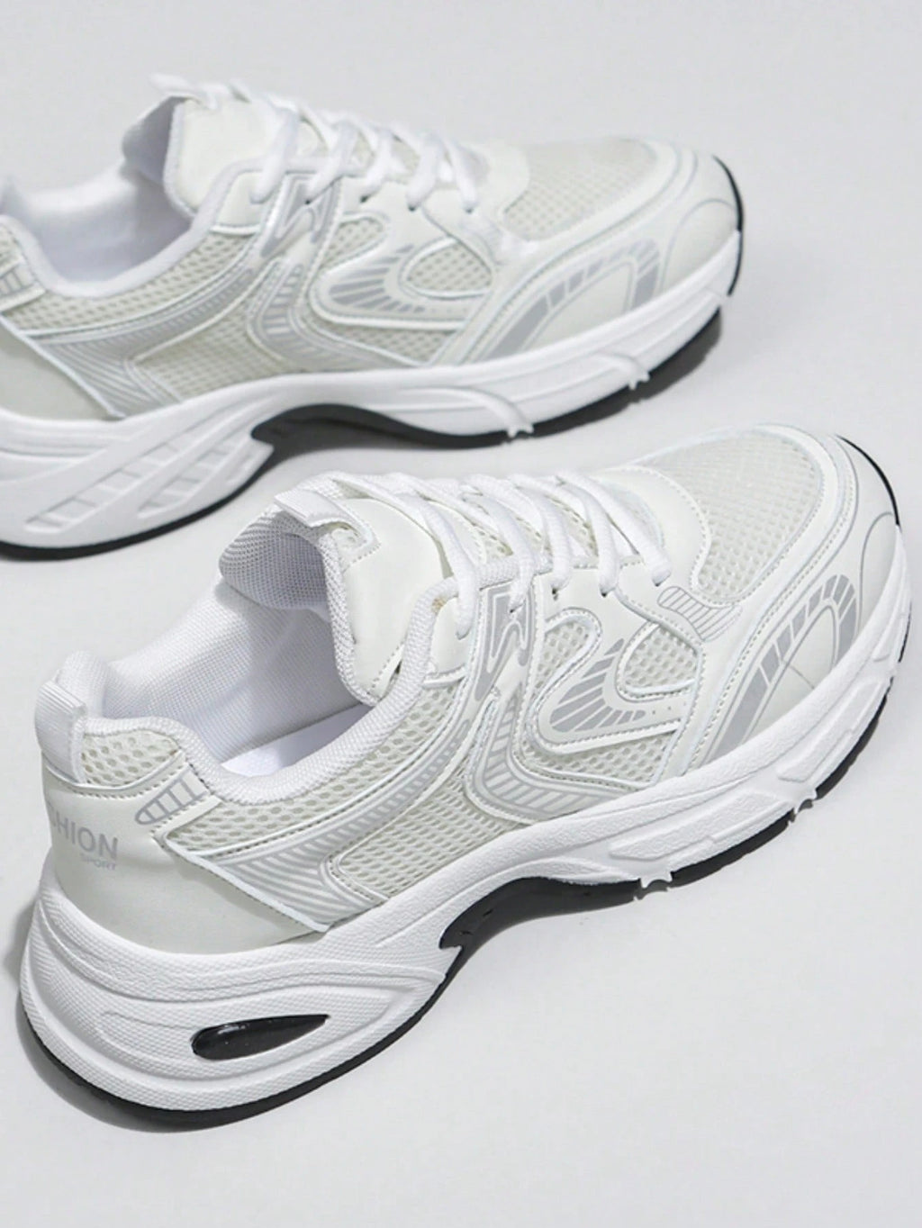 Women's Chunky Sneakers – Breathable Lace-Up Casual Walking Shoes
