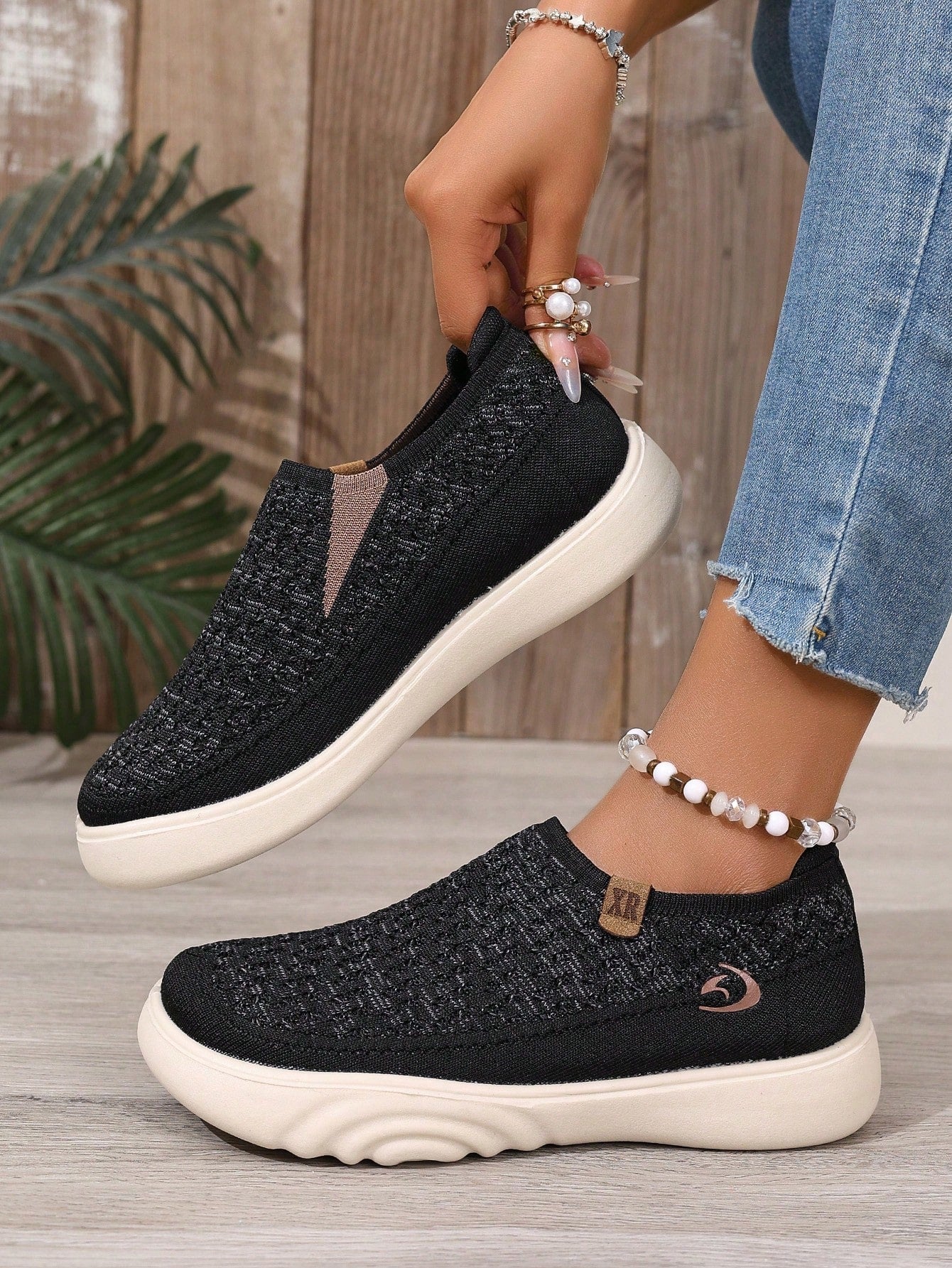 Women's Slip-On Walking Shoes – Comfortable Non-Slip Casual Loafers
