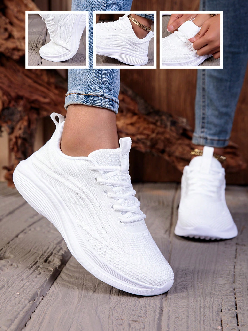 Women's Lightweight Mesh Running Shoes – Breathable Walking Sneakers
