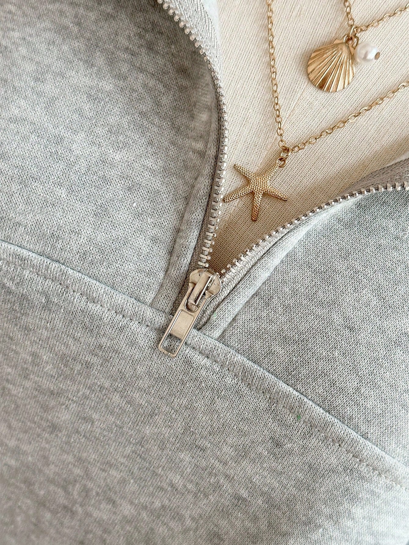 Women's Oversized Half-Zip Hoodie Pullover – Casual Loose Fit Fall Sweatshirt