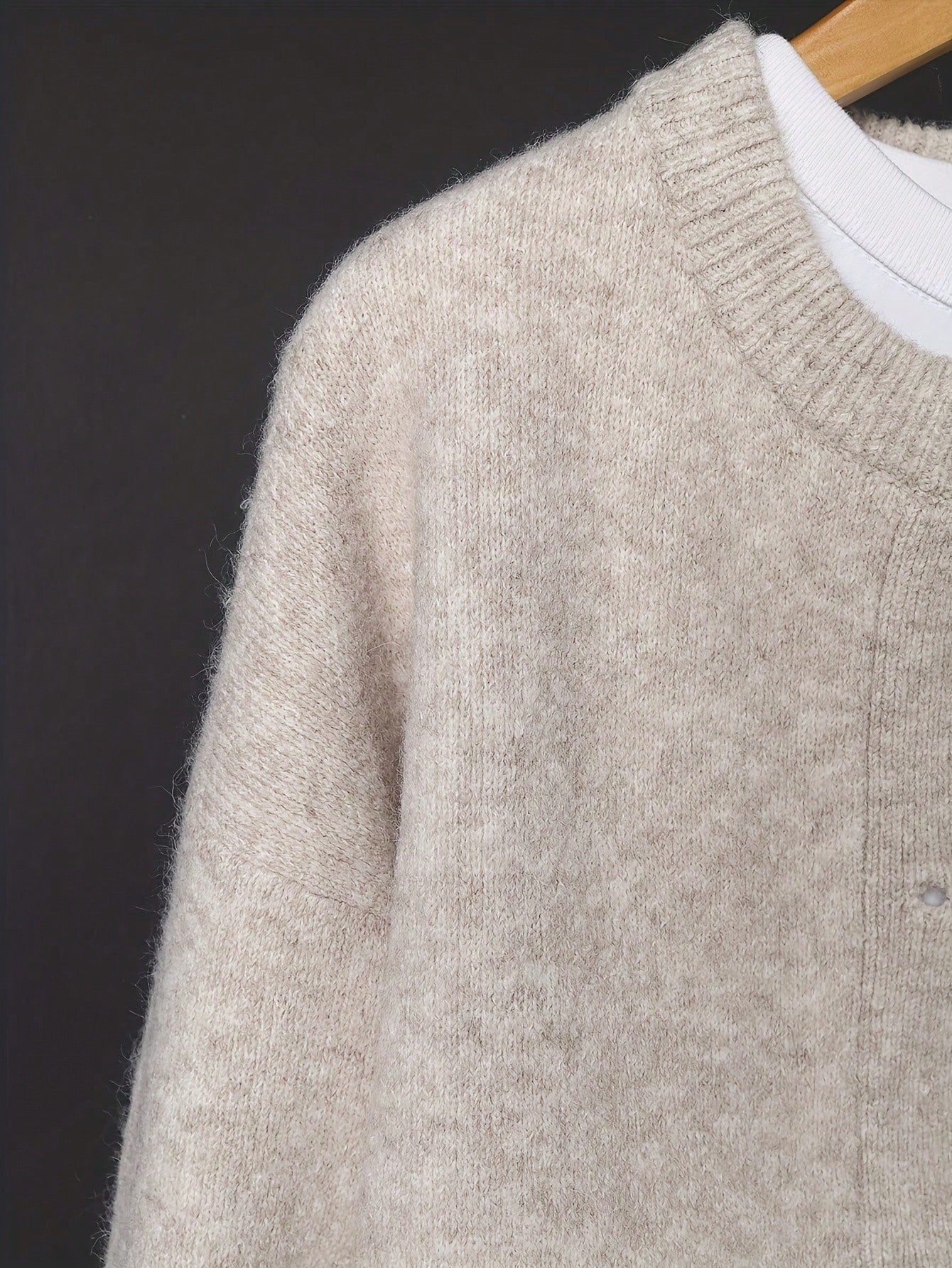Women's Soft Knit Button Cardigan – Loose Fit Long Sleeve Sweater Jacket