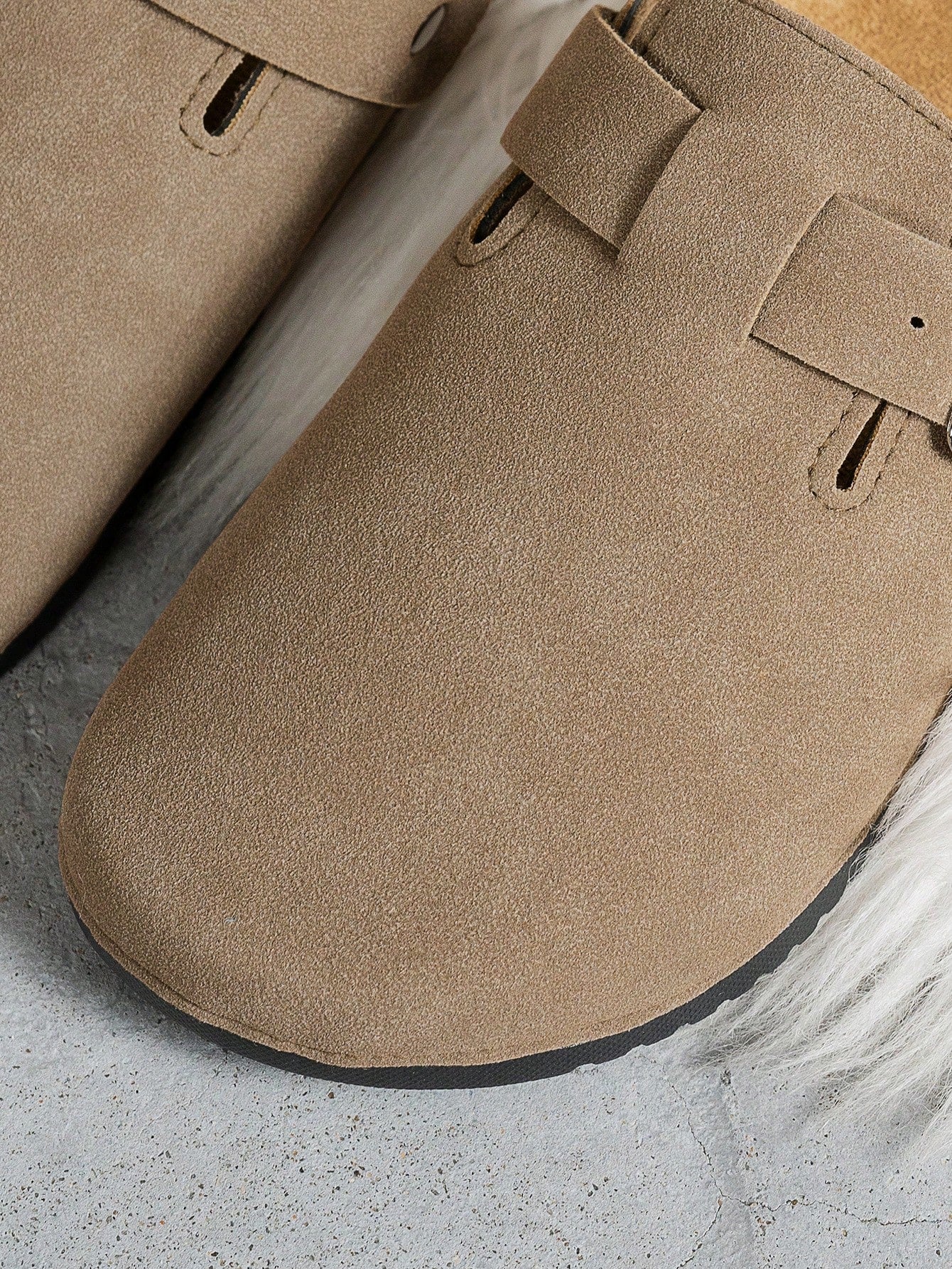 Women's Suede Mule Slippers – Cozy Slip-On Clogs with Optional Fleece Lining