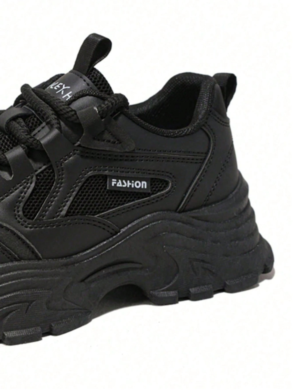 Women's Hidden Wedge Sneakers – Chunky Platform Lace-Up Casual Shoes