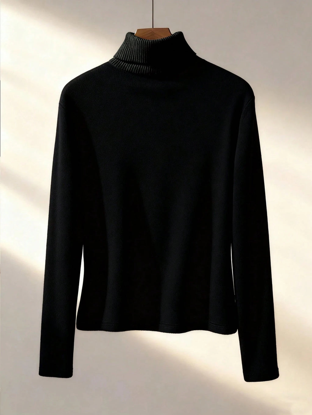 Women's Thermal Lined High Neck Top – Slim Fit Long Sleeve Pullover