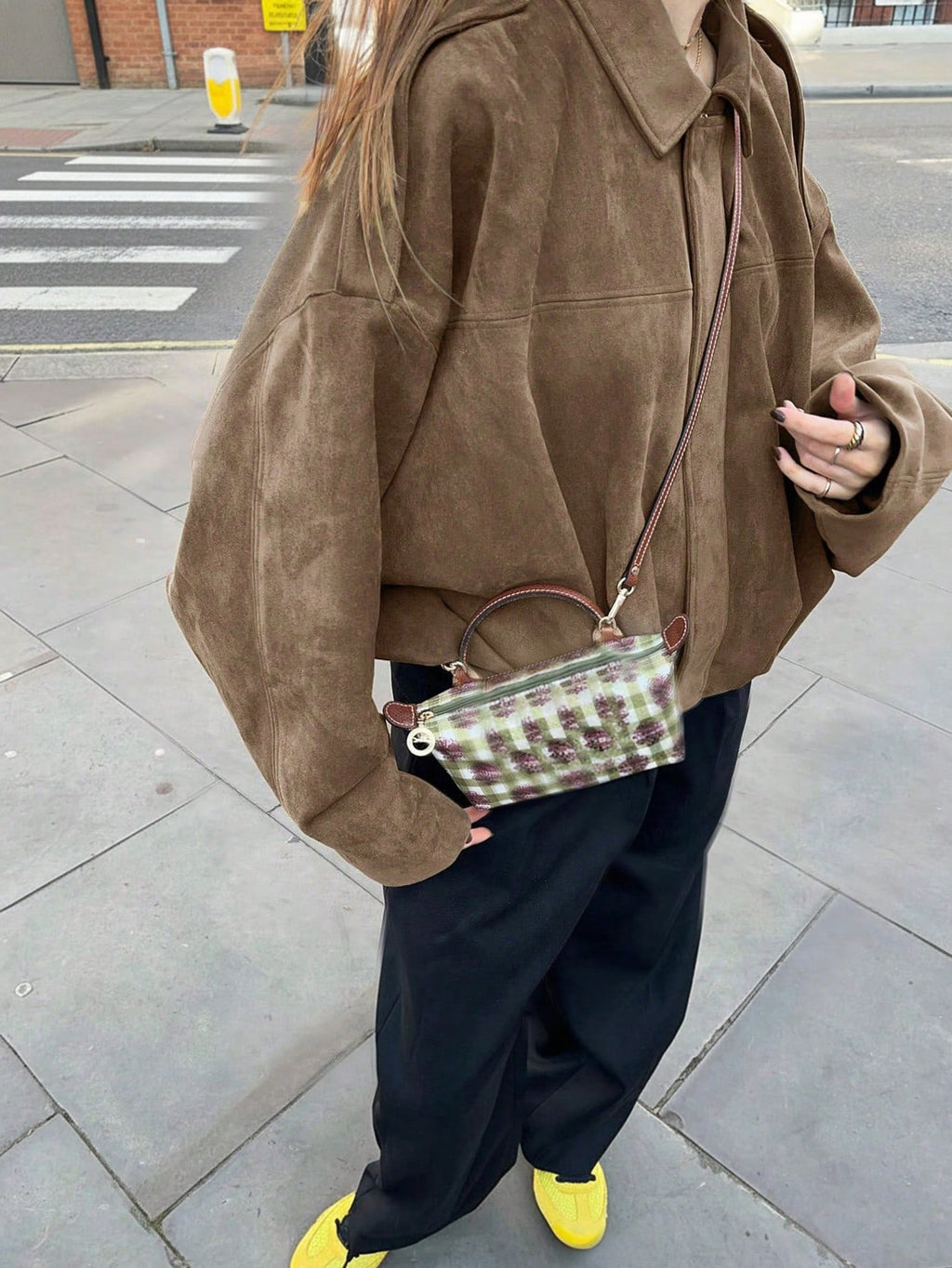 Women's Faux Suede Jacket – Casual Button Zip Long Sleeve Coat