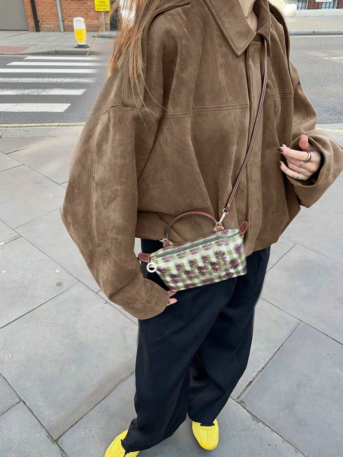 Women's Faux Suede Jacket – Casual Button Zip Long Sleeve Coat