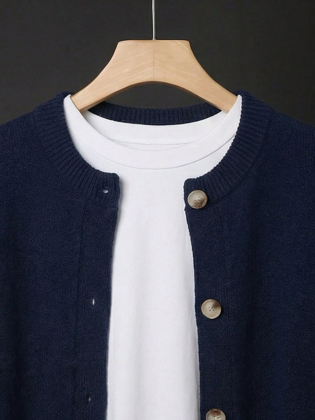 Women's Soft Knit Button Cardigan – Loose Fit Long Sleeve Sweater Jacket