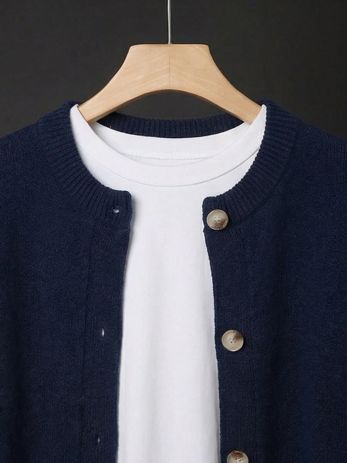 Women's Soft Knit Button Cardigan – Loose Fit Long Sleeve Sweater Jacket