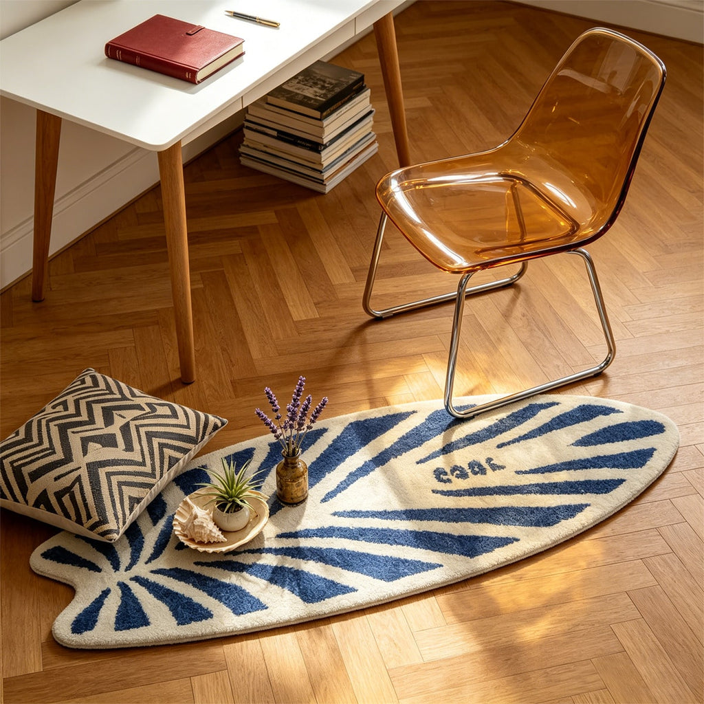 Surfboard Shaped Area Rug – Soft Non-Slip Decorative Carpet for Bedroom & Living Room