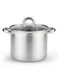 1pc Stainless Steel Mini Cooking Pot, Suitable For Electric And Gas Stoves, With See-Through Glass Lid, Ideal For Individual, Home Use Or Hot Pot Seafood Boil