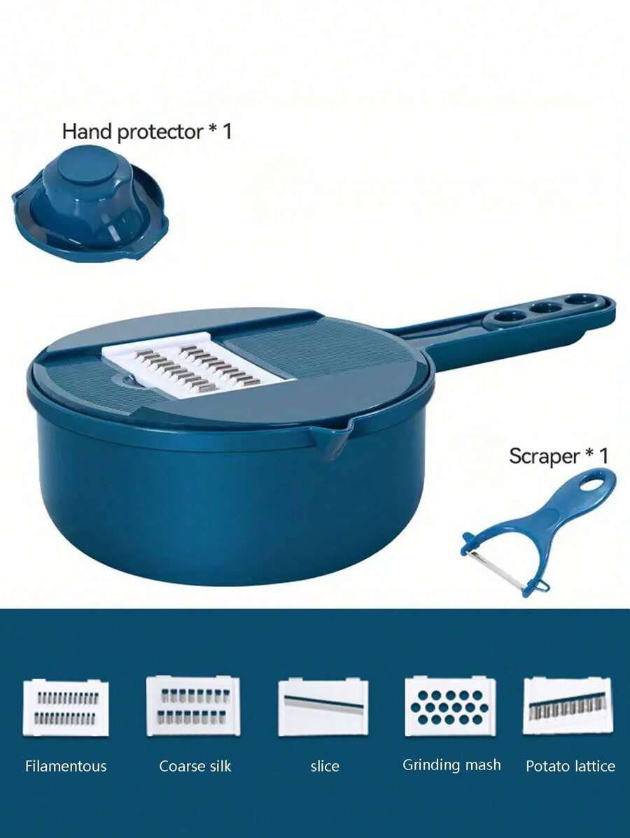 12 In 1 Multi-Functional Vegetable Chopper Carrots Potatoes Manually Cut Shred Slicer Radish Grater Kitchen Tools Vegetable Cutter For Hotel/Commercial Eid Al-Adha Mubarak