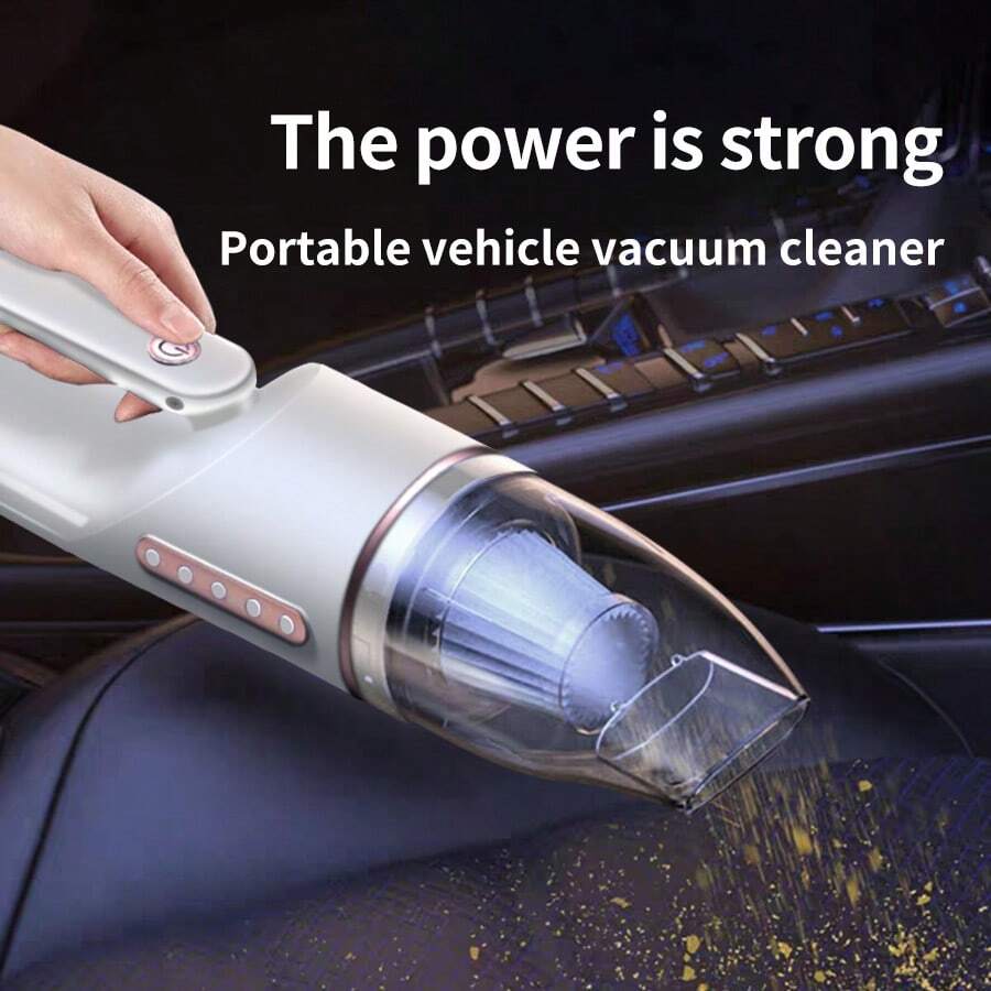 Mini Car Vacuum Cleaner - Powerful Suction, High Performance, Compact & Efficient, 12V Powered - Easily Clean Every Crevice And Groove Of Car Interior