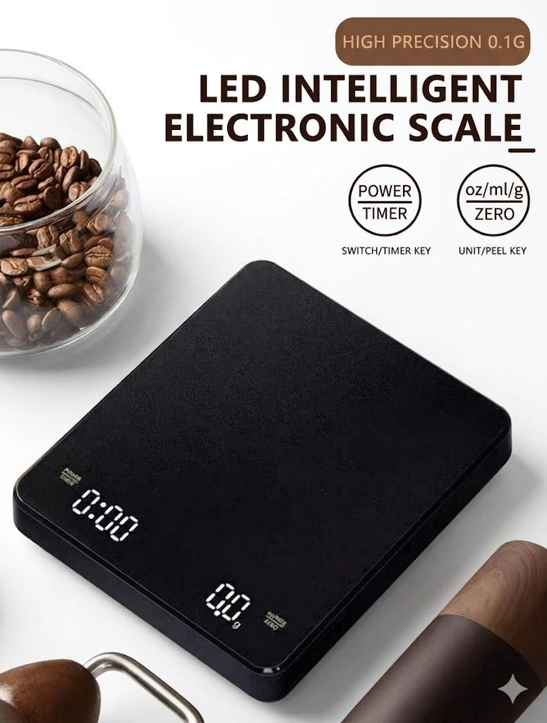 1 Pc Multifunctional Kitchen Electronic Scale Digital Coffee Scale, High Precision Kitchen Cooking Scale, Italian Handheld Coffee Scale
