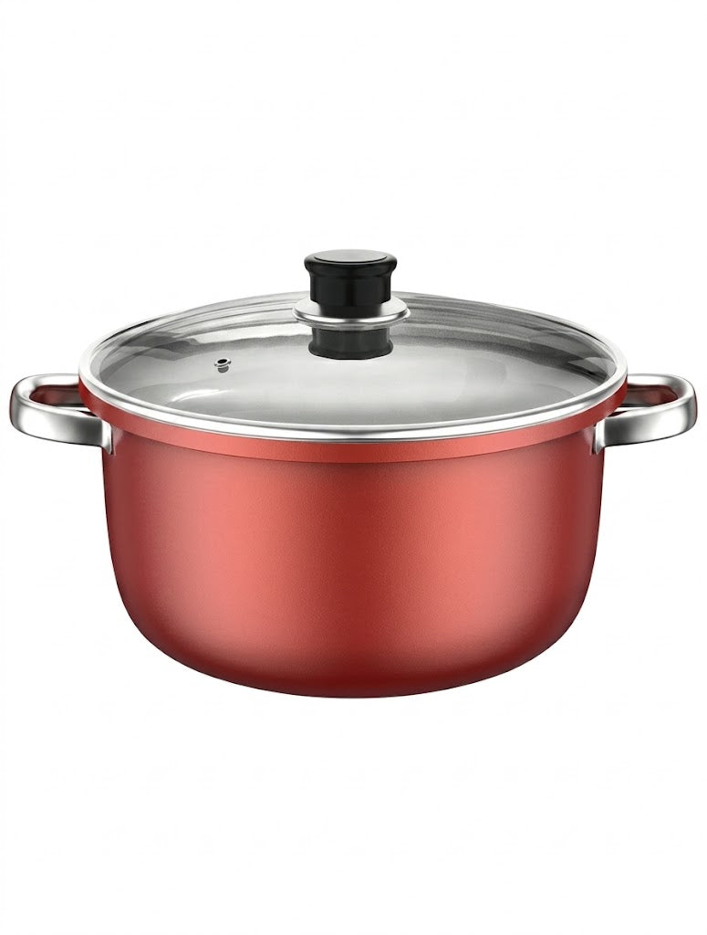 New Nonstick Marble Coated Stockpot With Two Handles, Thick Cookware For Home, Suitable For Stewing, Cooking Soup, Daily Use On All Stove Types