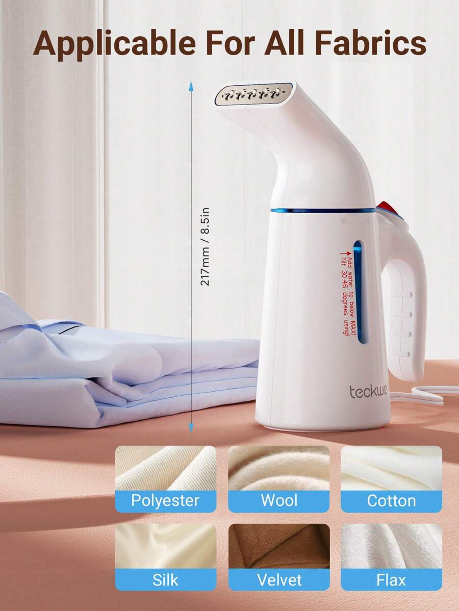 Steamer For Clothes,Steamer,Handheld Clothing Steamer For Garment 30 Minutes,Fabric Wrinkle Remover Steam Iron For Home,Office And Travel