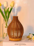1pc USB 5V 80ml PP Rattan Craft Ultrasonic Aroma Diffuser Humidifier, Suitable For Small Rooms Aroma Diffusion And Humidification