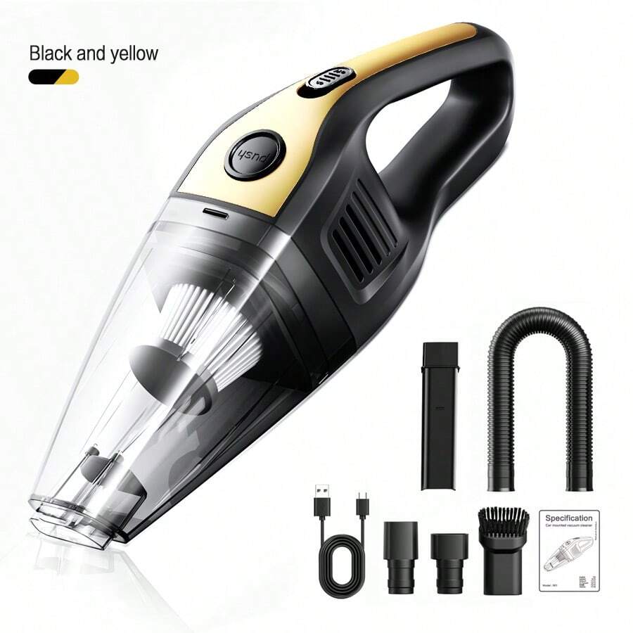 2000mAh Portable Handheld Vacuum Cleaner, Strong Suction USB Rechargeable Mini Vacuum Cleaner With Multiple Accessories, Suitable For Car, Home, Office And Crevices