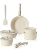 4/5pcs Non-Stick Cookware Set - Cookware Set With Detachable Handles, Suitable For Induction Cooktop, Dishwasher & Oven
