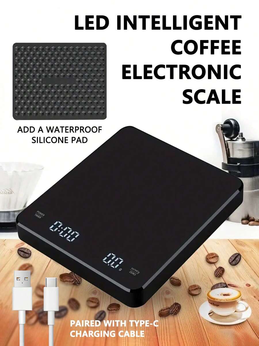 1 Pc Multifunctional Kitchen Electronic Scale Digital Coffee Scale, High Precision Kitchen Cooking Scale, Italian Handheld Coffee Scale