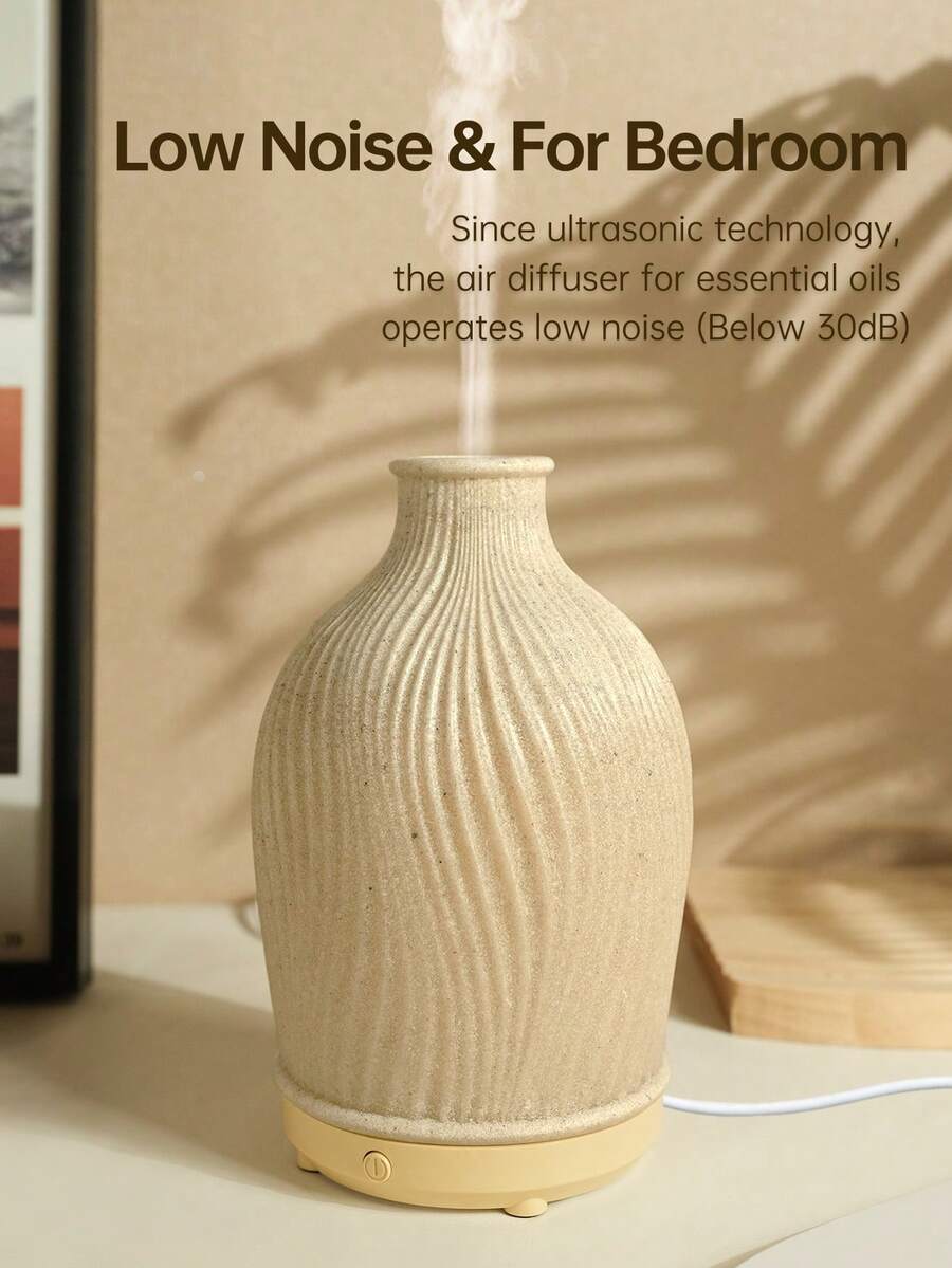 1pc USB 5V 80ml Resin Ultrasonic Essential Oil Diffuser, Suitable For Small Rooms Aromatherapy Humidifier And Diffuser